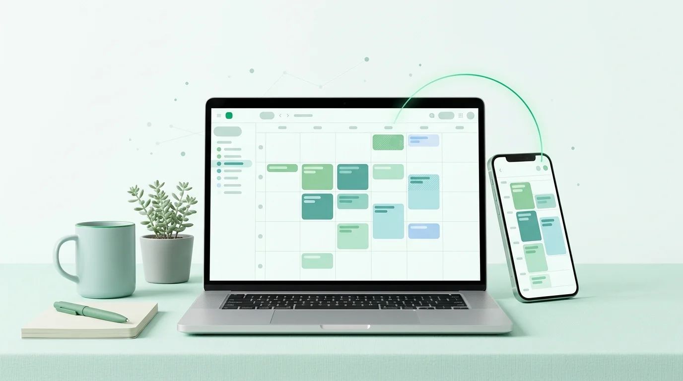 Best calendar software UK comparison shown across laptop and phone screens