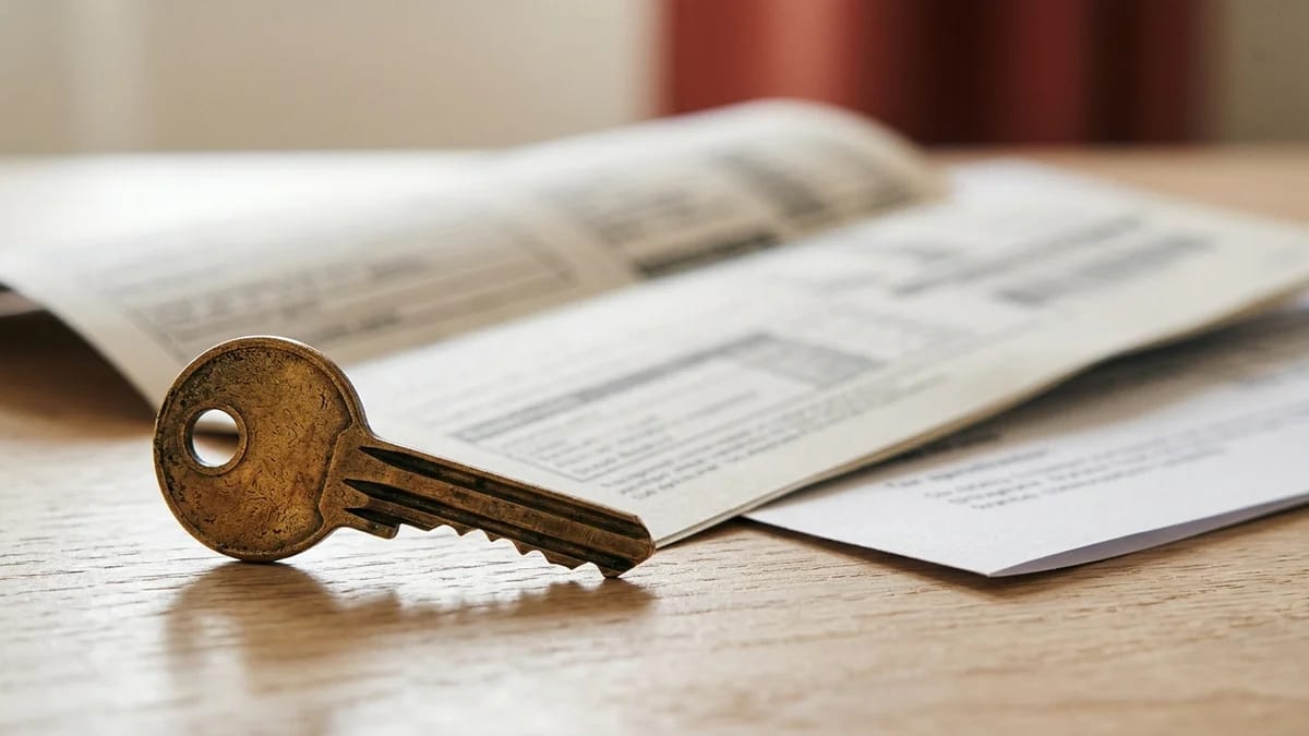 Homeowner reviewing mortgage documents at a kitchen table ahead of a fixed-rate deal expiry