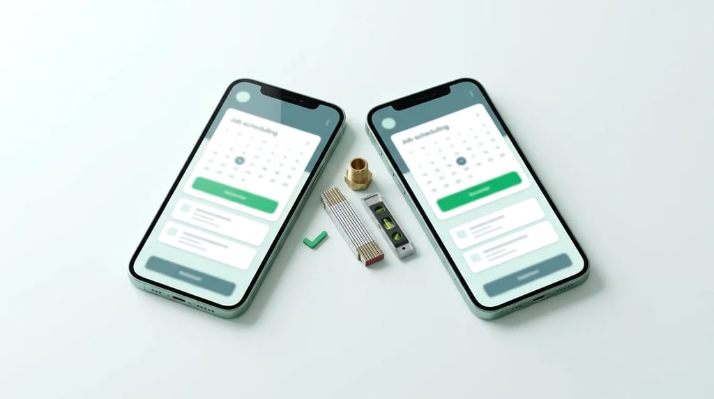Tradify vs Jobber job management apps compared side by side for UK tradespeople