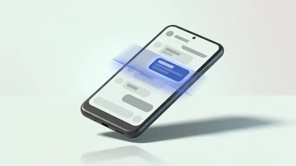NordVPN app on an Android smartphone displaying scam text protection and SMS screening settings